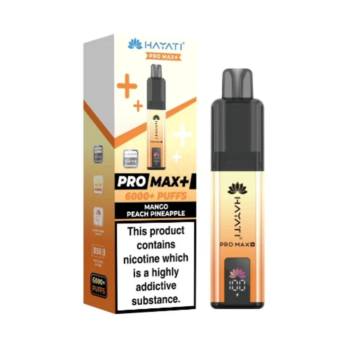 Hayati Pro Max Plus 6000 Prefilled Pod Kit - 20mg | Mango Peach Pineapple