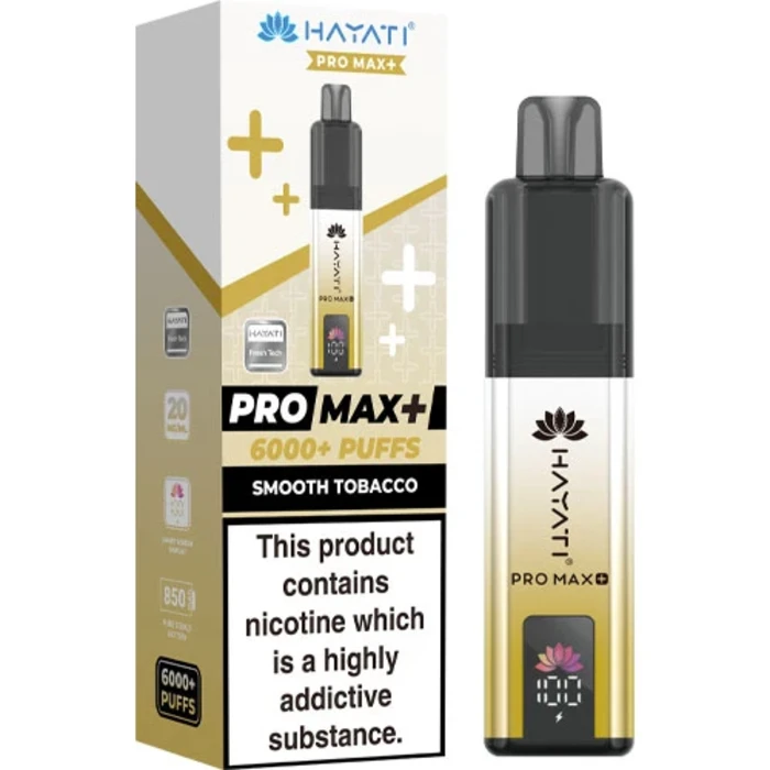 Hayati Pro Max Plus 6000 Prefilled Pod Kit - 20mg | Smooth Tobacco