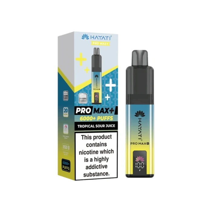 Hayati Pro Max Plus 6000 Prefilled Pod Kit - 20mg | Tropical Sour Juice