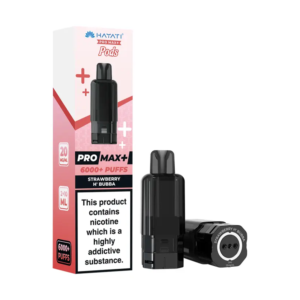 Hayati Pro Max Plus 6K Prefilled Pods - Strawberry Hubba Bubba