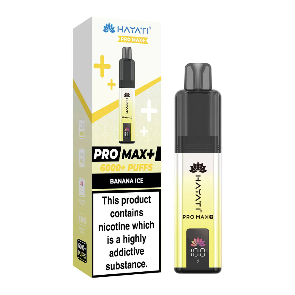 Hayati Pro Max Plus 6000 Prefilled Pod Kit - Banana Ice