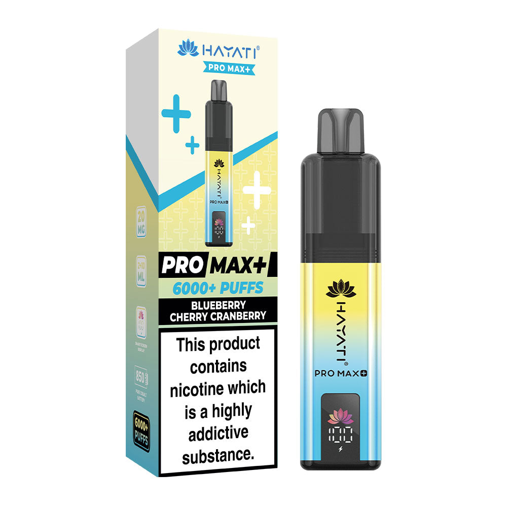 Hayati Pro Max Plus 6000 Prefilled Pod Kit - Blueberry Cherry Cranberry