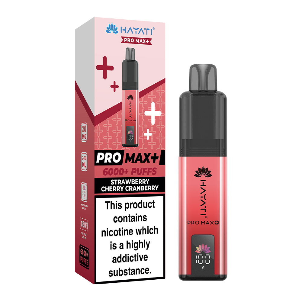 Hayati Pro Max Plus 6000 Prefilled Pod Kit - Strawberry Cherry Cranberry