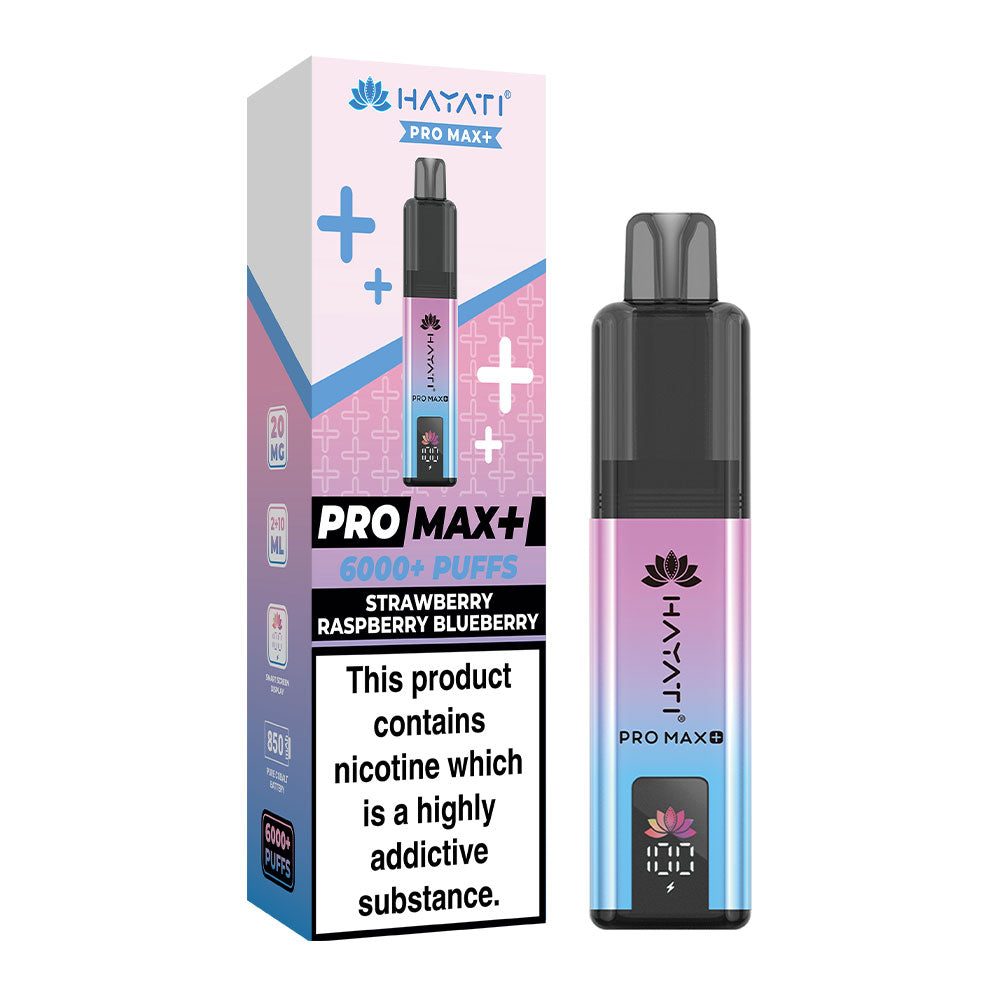 Hayati Pro Max Plus 6000 Prefilled Pod Kit - Strawberry Raspberry Blueberry