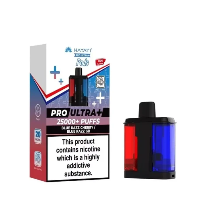 Hayati Pro Ultra Plus Prefilled Pods - Blue Razz Cherry/Blue Razz GB