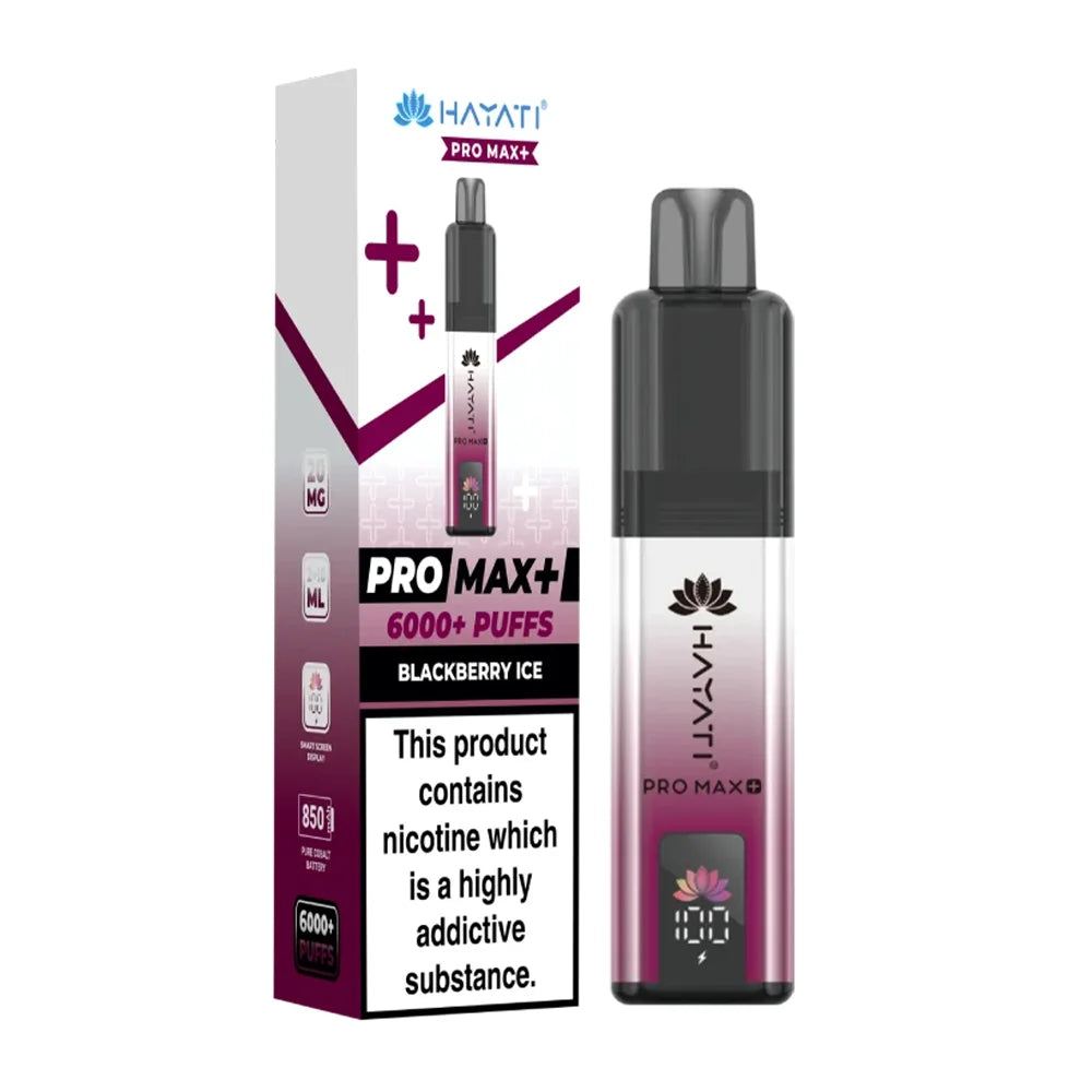 Hayati Pro Max Plus 6000 Prefilled Pod Kit - BlackBerry Ice
