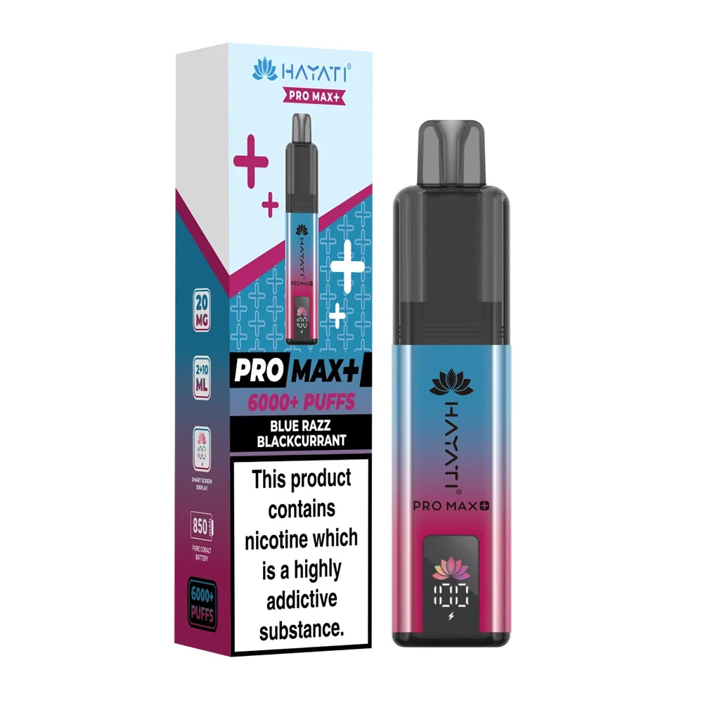 Hayati Pro Max Plus 6000 Prefilled Pod Kit - Blue Razz Blackcurrant