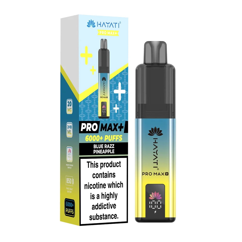 Hayati Pro Max Plus 6000 Prefilled Pod Kit - Blue Razz Pineapple