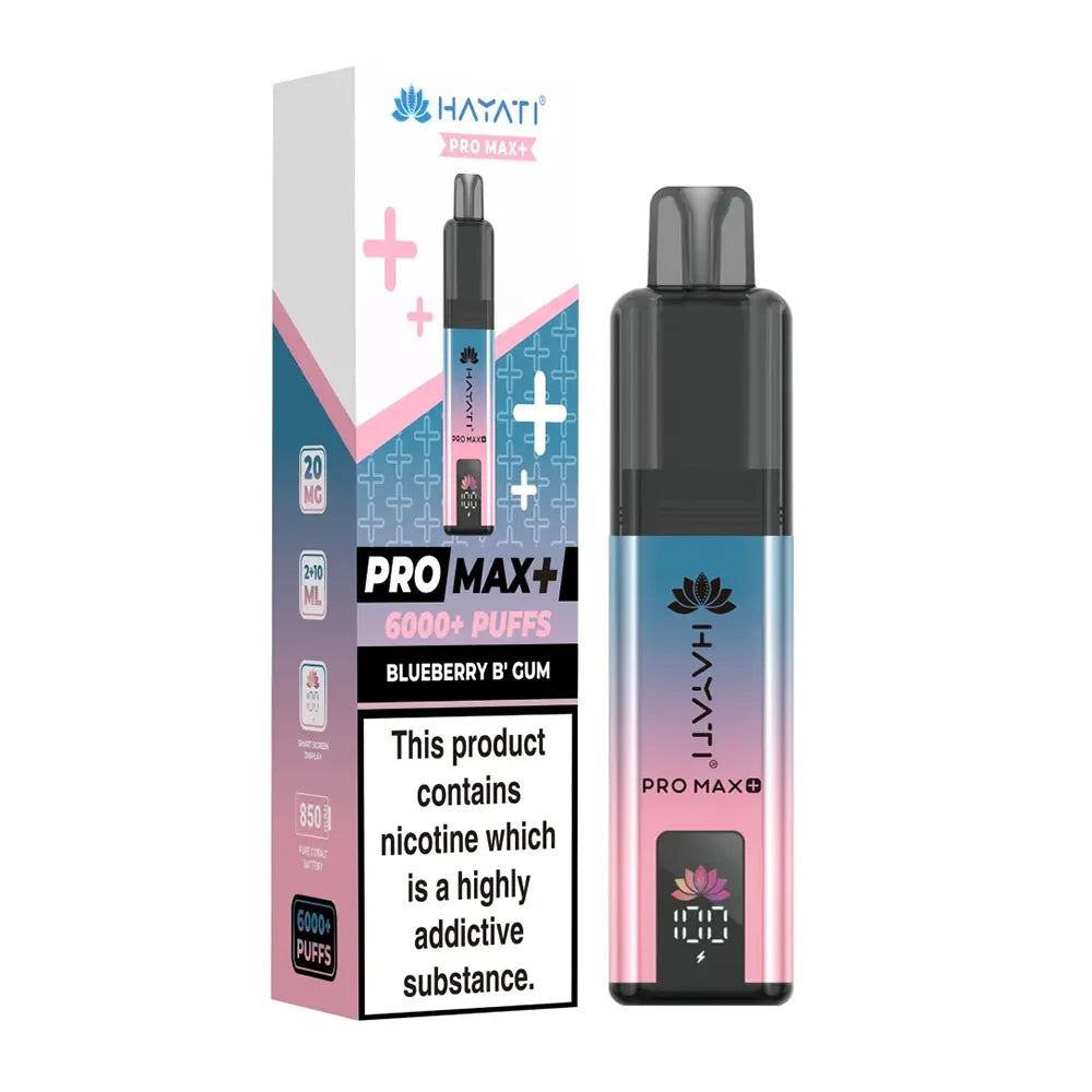 Hayati Pro Max Plus 6000 Prefilled Pod Kit - Blueberry Bubblegum