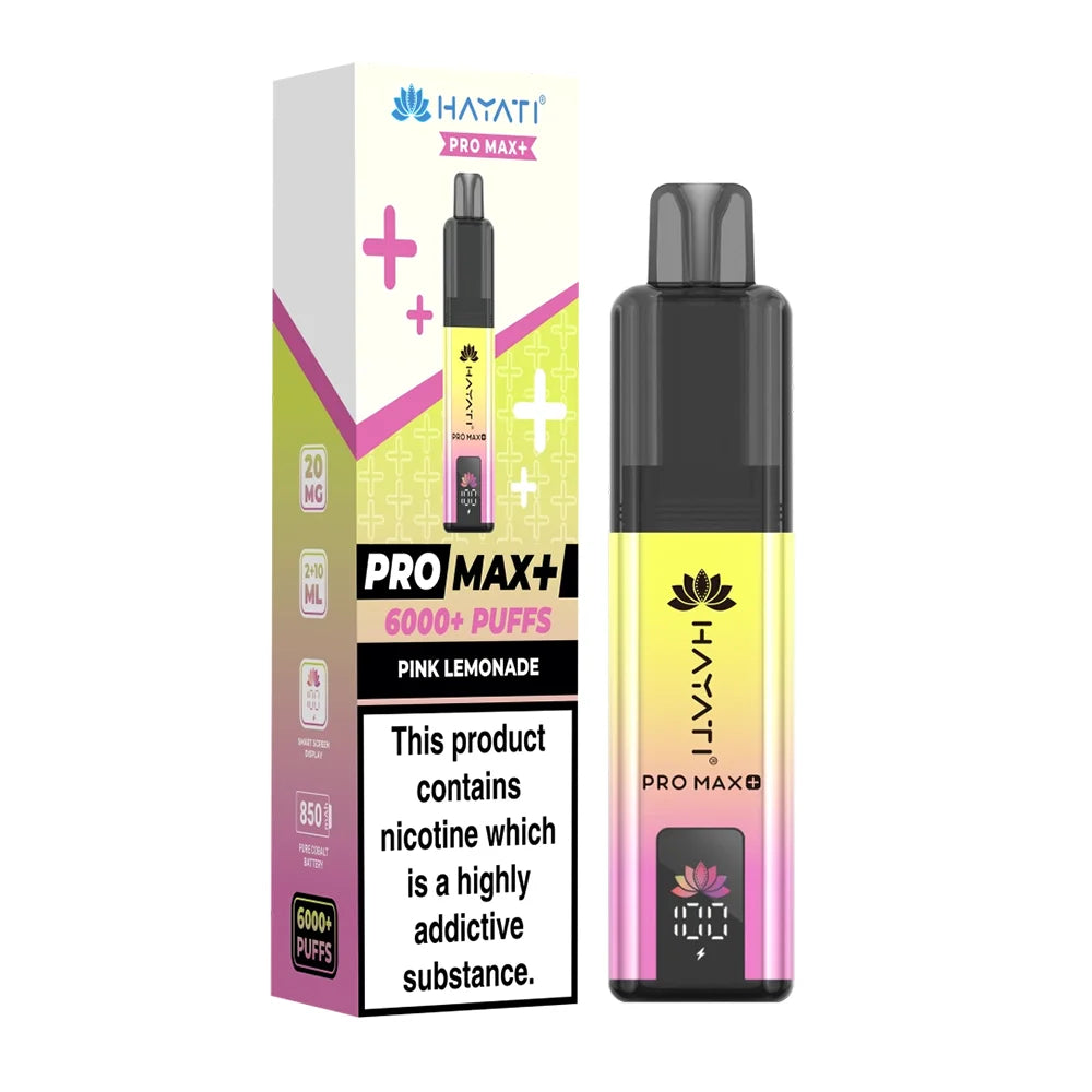 Hayati Pro Max Plus 6000 Prefilled Pod Kit - Pink Lemonade