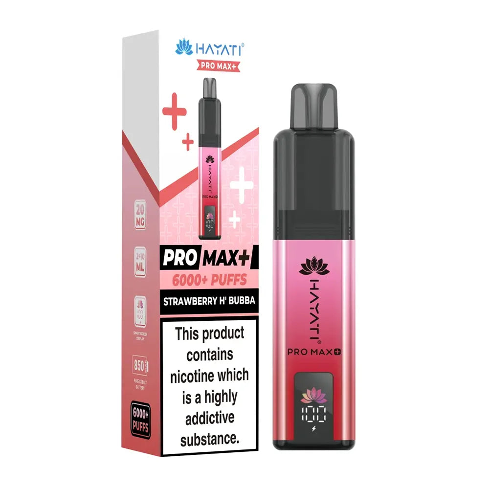 Hayati Pro Max Plus 6000 Prefilled Pod Kit - Strawberry Hubba Bubba