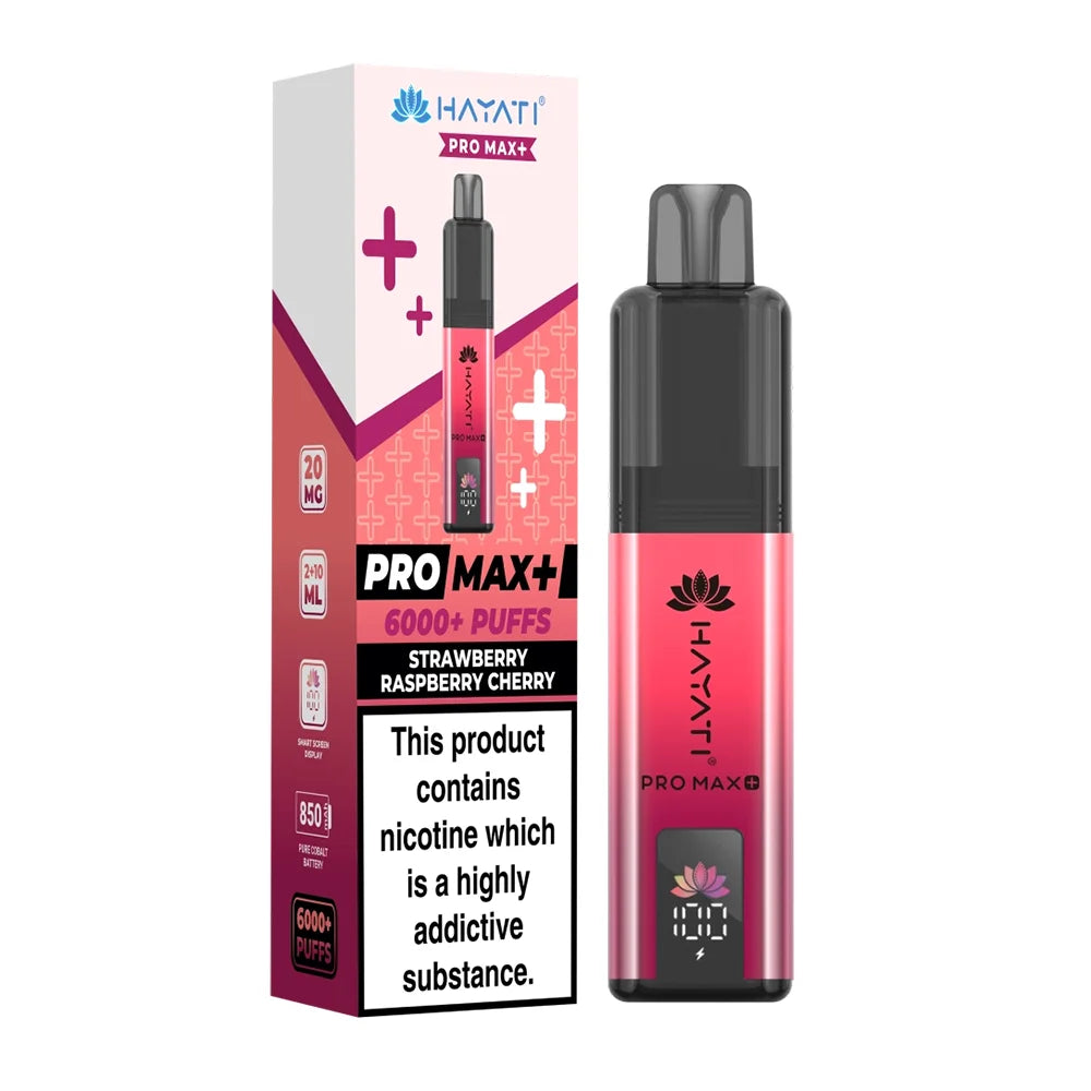 Hayati Pro Max Plus 6000 Prefilled Pod Kit - Strawberry Raspberry Cherry