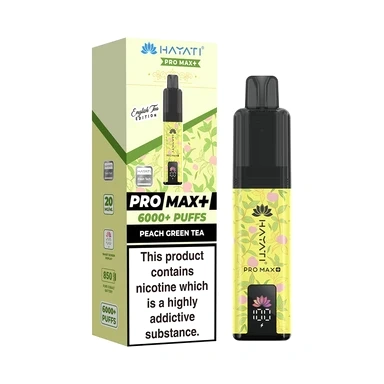 Hayati Pro Max Plus 6000 Prefilled Pod Kit - 20mg | Peach Green Tea