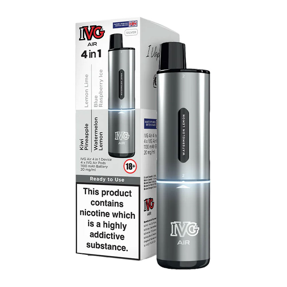 IVG Air 4 in 1 Prefilled Vape - Silver Edition