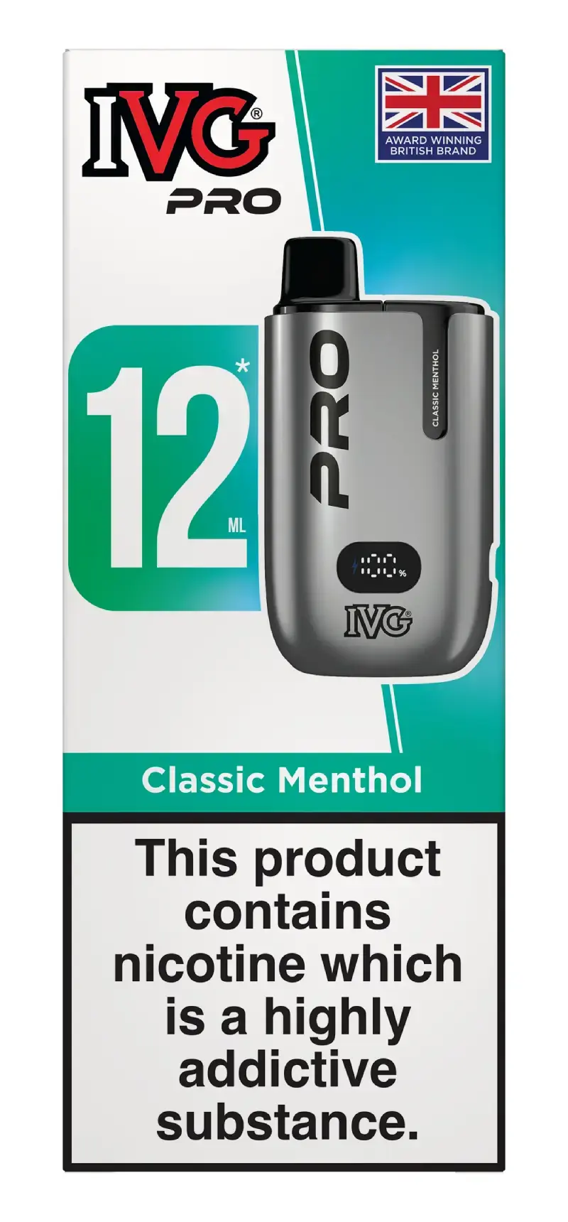 Classic Menthol IVG PRO 12 Pod Kit