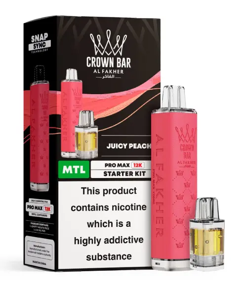 Juicy Peach Al Fakher 12K Pro Max Prefilled Pod Kit