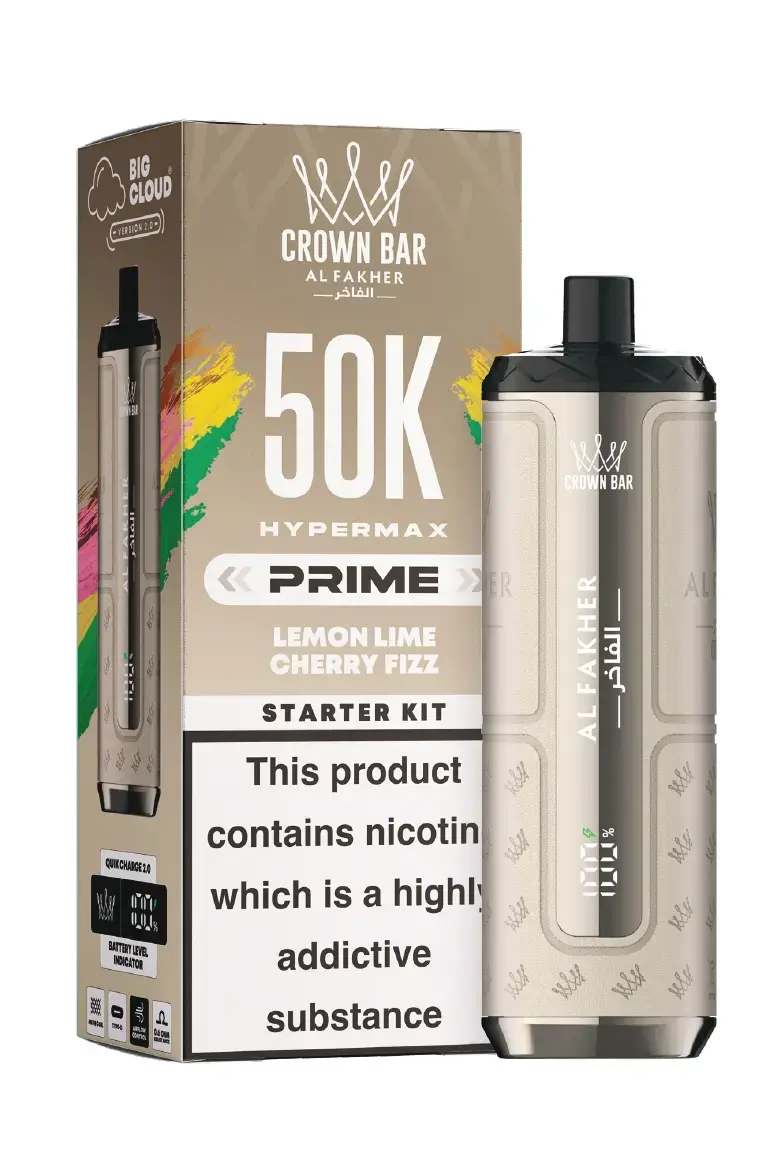 Lemon Lime & Cherry FizzAl Fakher Hypermax Prime 50K Prefilled Pod Kit