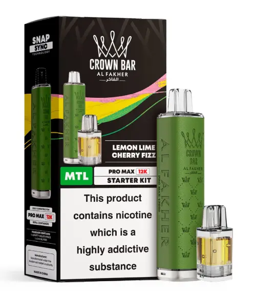 Lemon Lime Cherry Fizz Al Fakher 12K Pro Max Prefilled Pod Kit