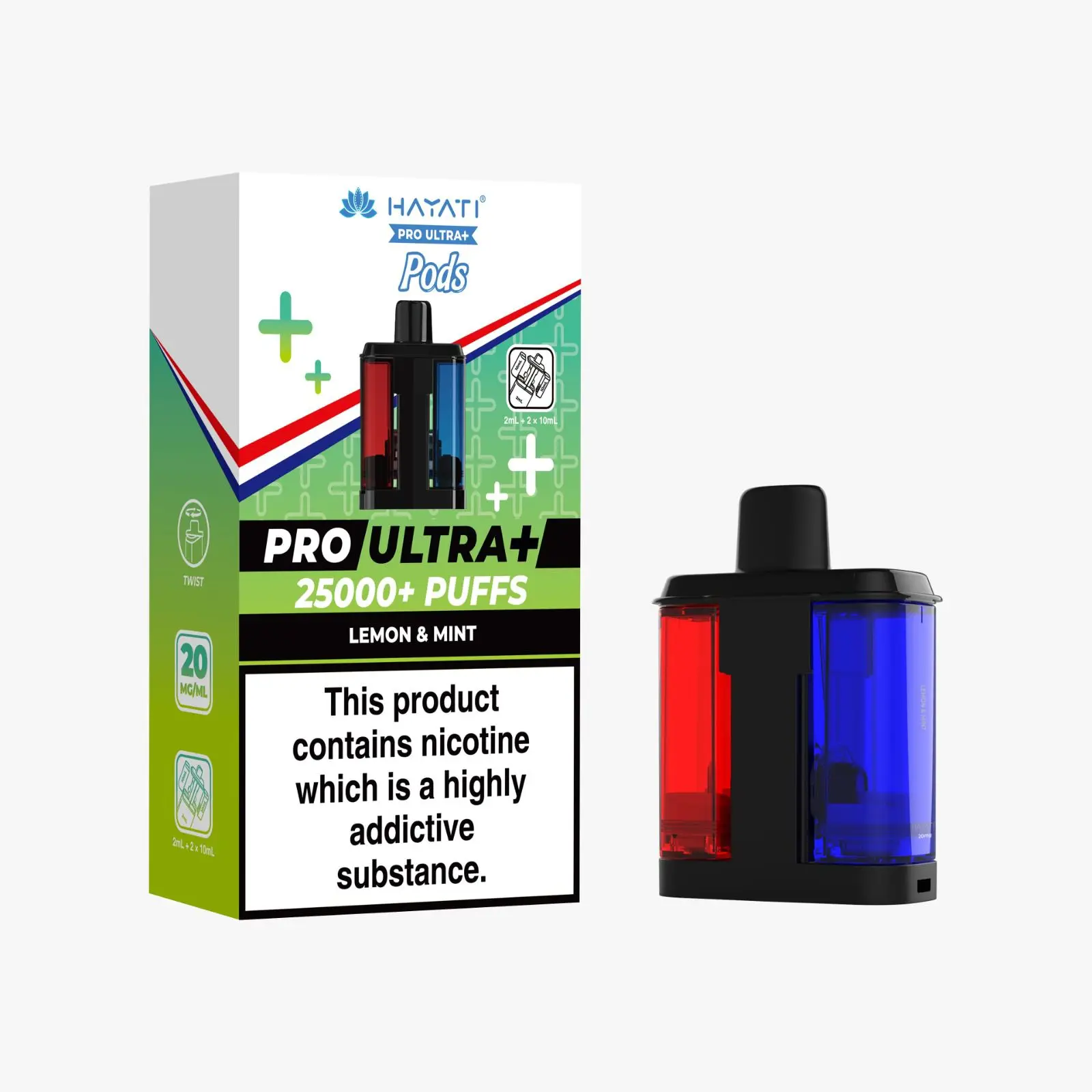 Hayati Pro Ultra Plus Prefilled Pods - Lemon & Mint