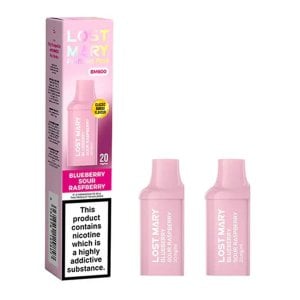 Lost Mary BM600 Prefilled Pods (Pack of 2) - Blueberry Sour Raspberrry