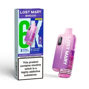 Lost Mary BM6000 Prefilled Pod Kit - Blueberry Sour Raspberry