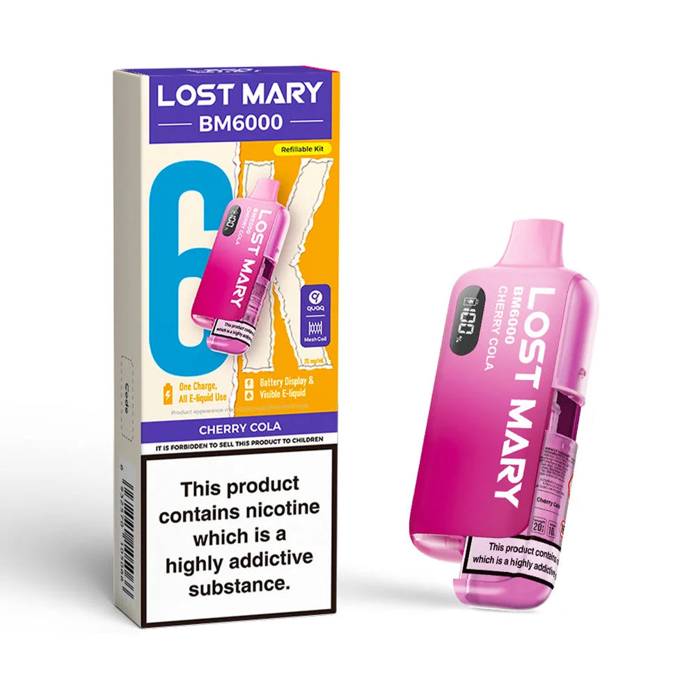 Lost Mary BM6000 Prefilled Pod Kit Cherry Cola Alectrofag