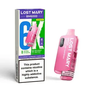 Lost Mary BM6000 Prefilled Pod Kit - Strawberry Raspberry Cherry Ice