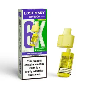 Lost Mary BM6000 Refillable Pod - Banana Volcano