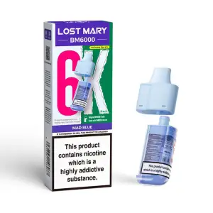 Lost Mary BM6000 Refillable Pod - Mad Blue