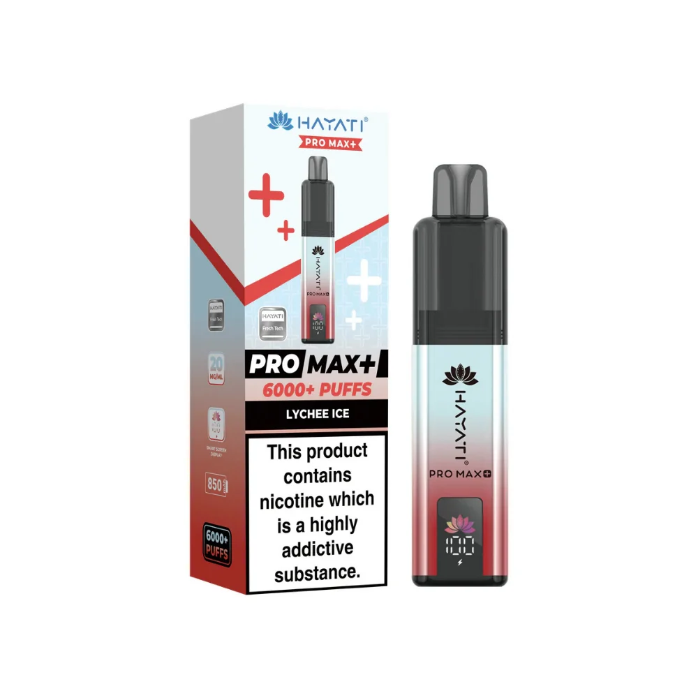 Hayati Pro Max Plus 6000 Prefilled Pod Kit - 20mg | Lychee Ice