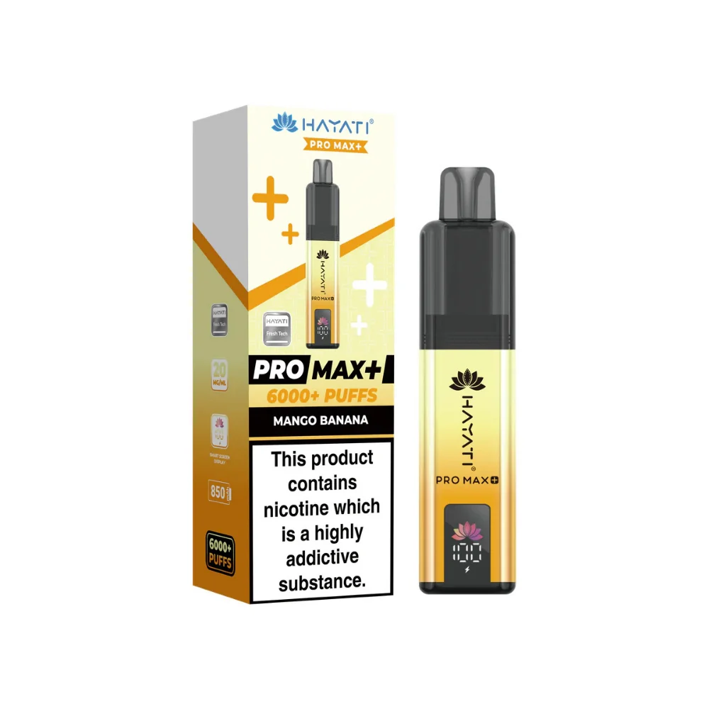 Hayati Pro Max Plus 6000 Prefilled Pod Kit - 20mg | Mango Banana