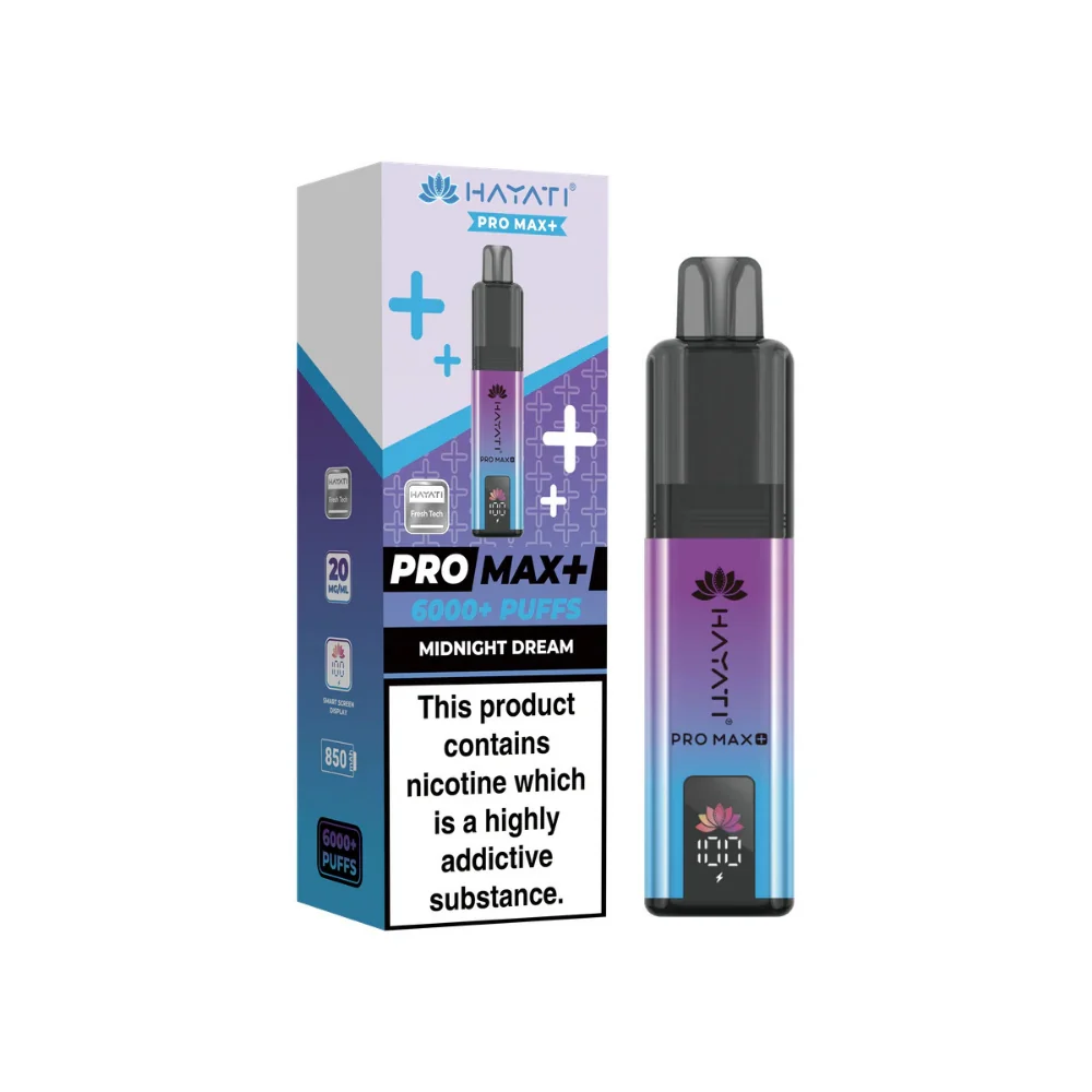 Hayati Pro Max Plus 6000 Prefilled Pod Kit - 20mg | Midnight Dream