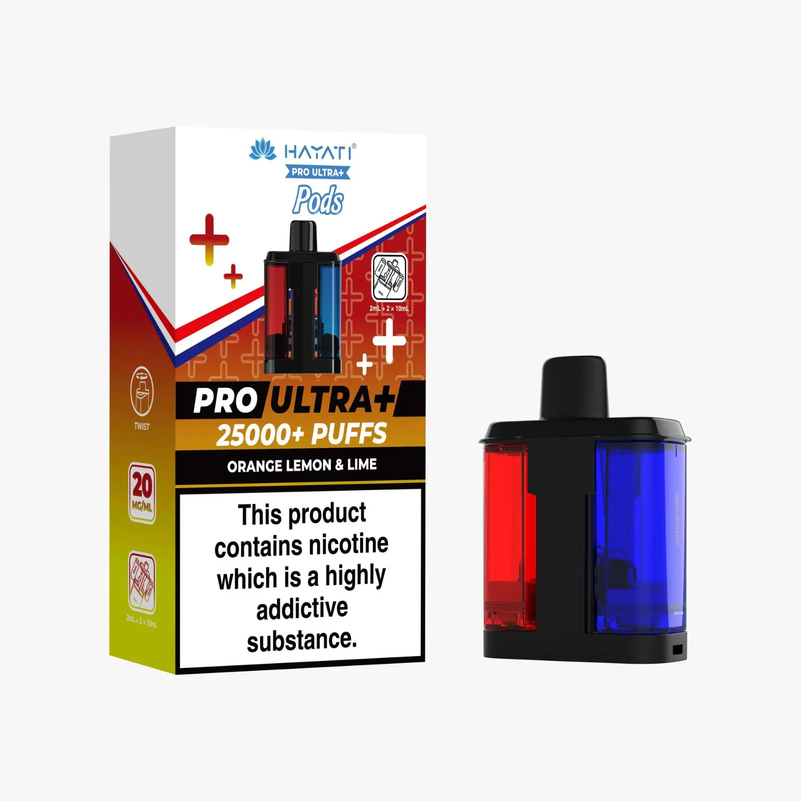 Hayati Pro Ultra Plus Prefilled Pods - Orange Lemon & Lime
