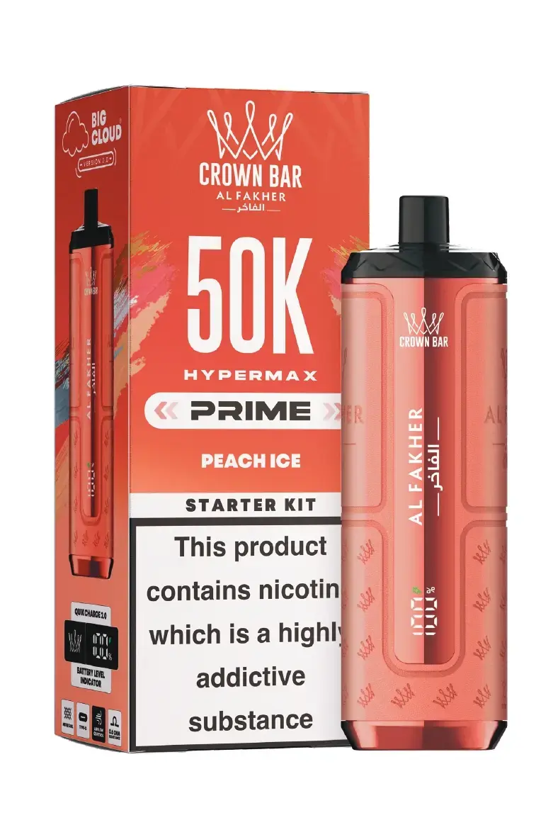 Peach Ice Al Fakher Hypermax Prime 50K Prefilled Pod Kit