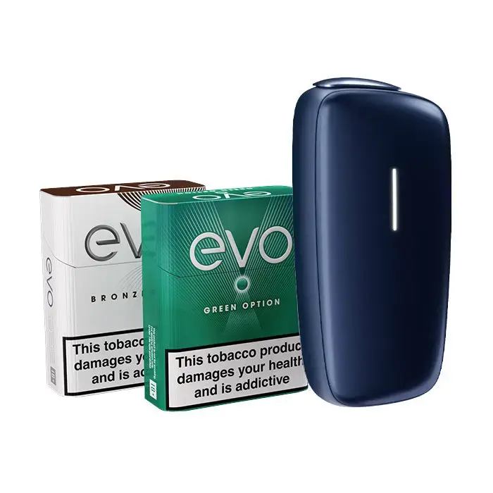 Ploom X Advanced Heated Tobacco Bundle Starter Kit - Navy Blue