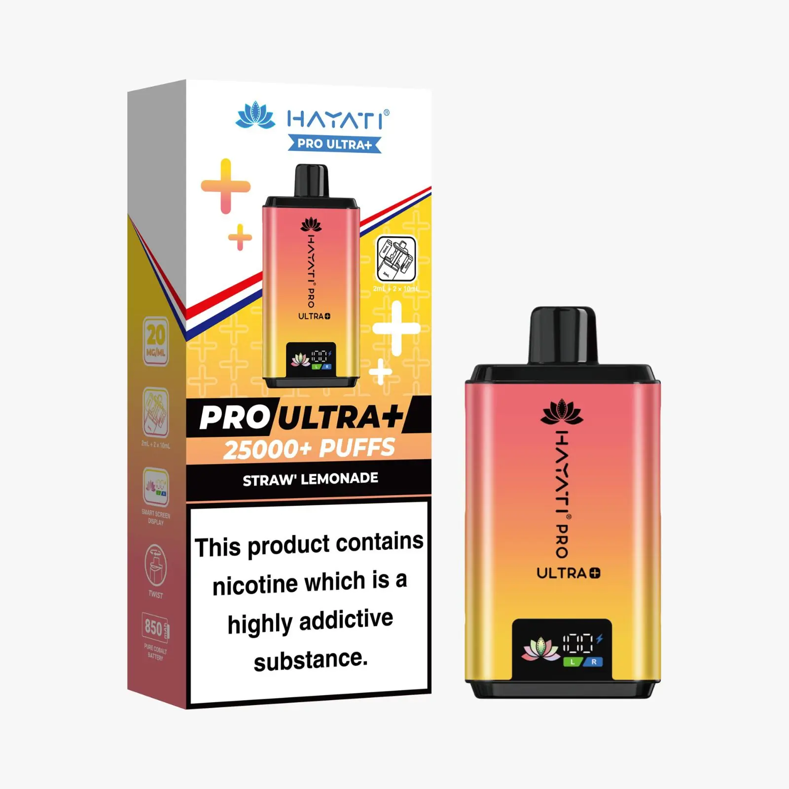 Hayati Pro Ultra Plus Prefilled Pod Kit - Straw Lemonade