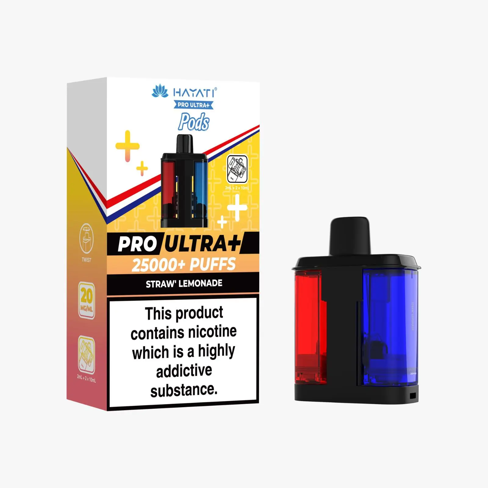 Hayati Pro Ultra Plus Prefilled Pods - Straw Lemonade