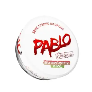 Strawberry Kiwi Pablo Nicotine Pouches Extra Strong 50mg