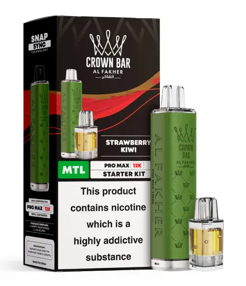 Strawberry Kiwi Al Fakher 12K Pro Max Prefilled Pod Kit