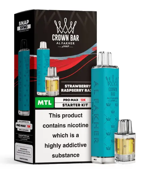 Strawberry Raspberry Razz Al Fakher 12K Pro Max Prefilled Pod Kit