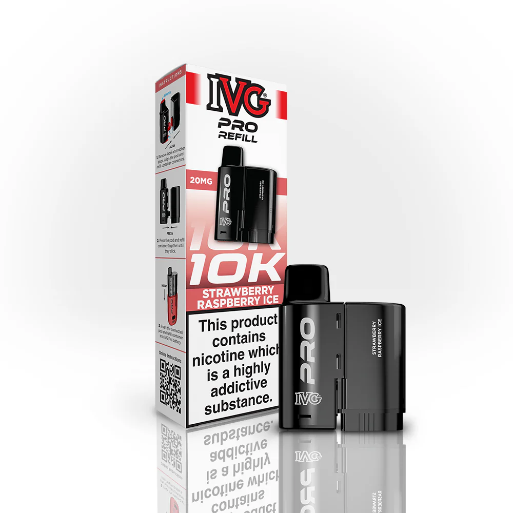 IVG Pro 12 Prefilled Pod - 20mg | Strawberry Raspberry Ice