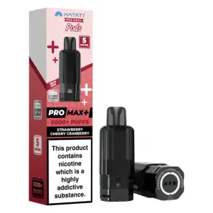 Strawberry Cherry Cranberry Hayati Pro Max Plus 6K Prefilled Pods - 5mg