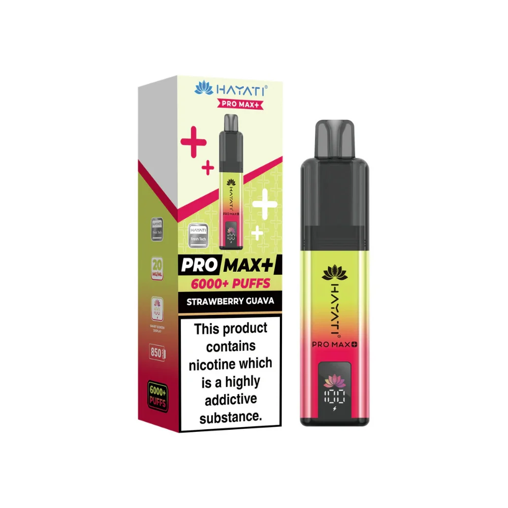 Hayati Pro Max Plus 6000 Prefilled Pod Kit - 20mg | Strawberry Guava