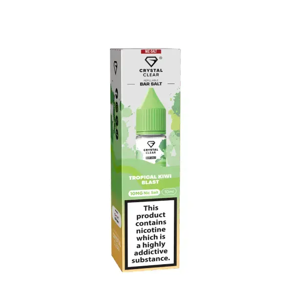 Tropical Kiwi Blast Nic Salt E-Liquid by Crystal Clear Bar Salts 10ml | 20mg
