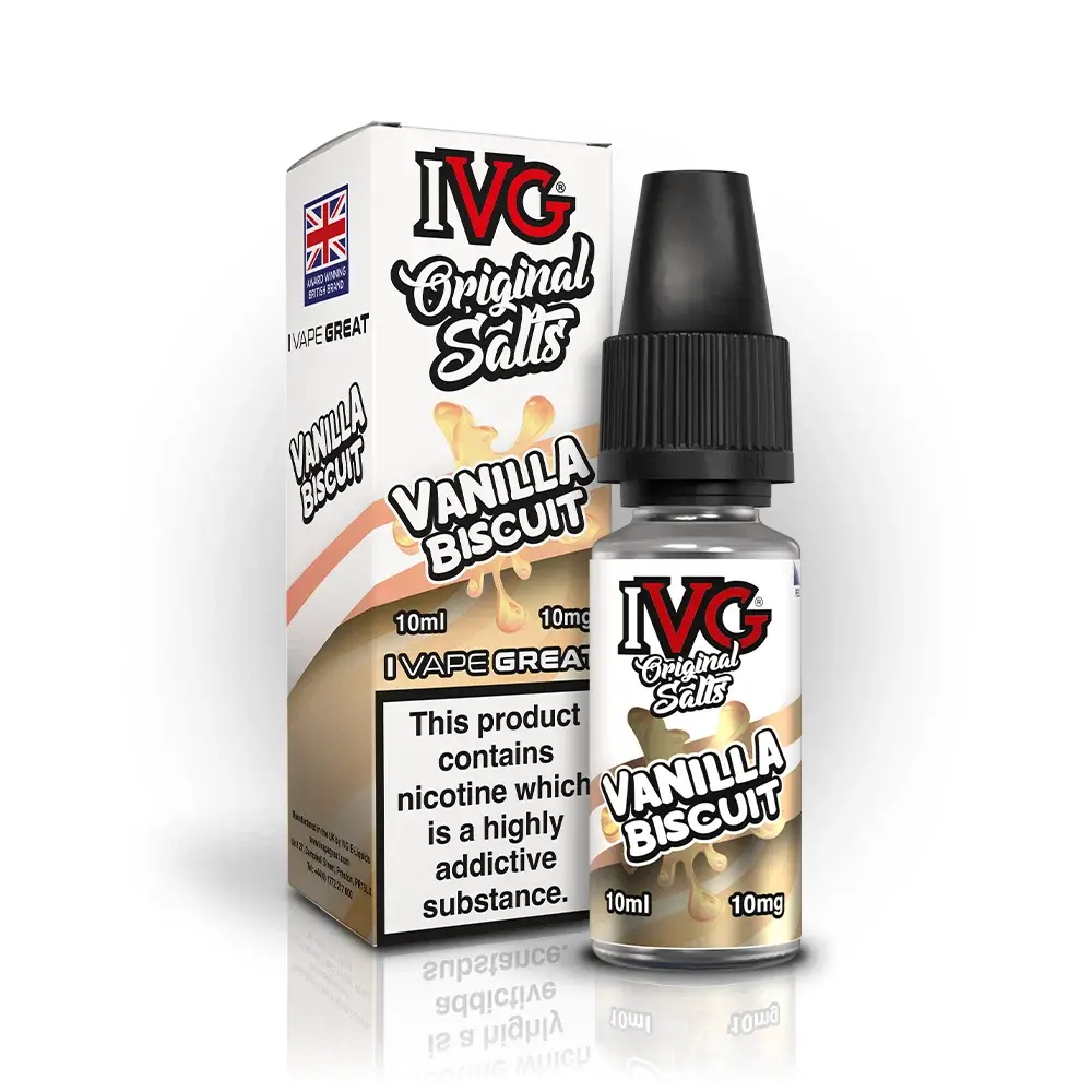 Vanilla Biscuit Nic Salt E-Liquid by IVG Original Salts 10ml