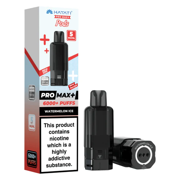 Watermelon Ice Hayati Pro Max Plus 6K Prefilled Pods - 5mg