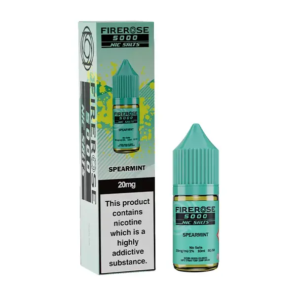 Spearmint Nic Salt E-Liquid by Firerose 5000 Nic salt 10ml