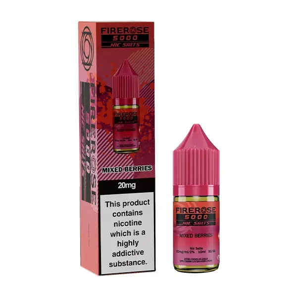 Mixed Berries Nic Salt E-Liquid by Firerose 5000 Nic salt 10ml