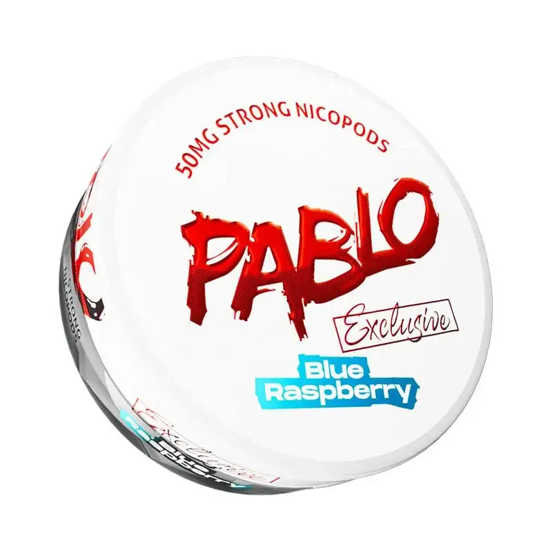 Blue Raspberry Pablo Nicotine Pouches Extra Strong 50mg