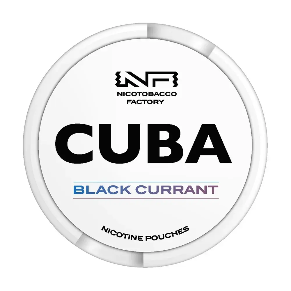 Blackcurrant Cuba White Nicotine Pouches 16mg
